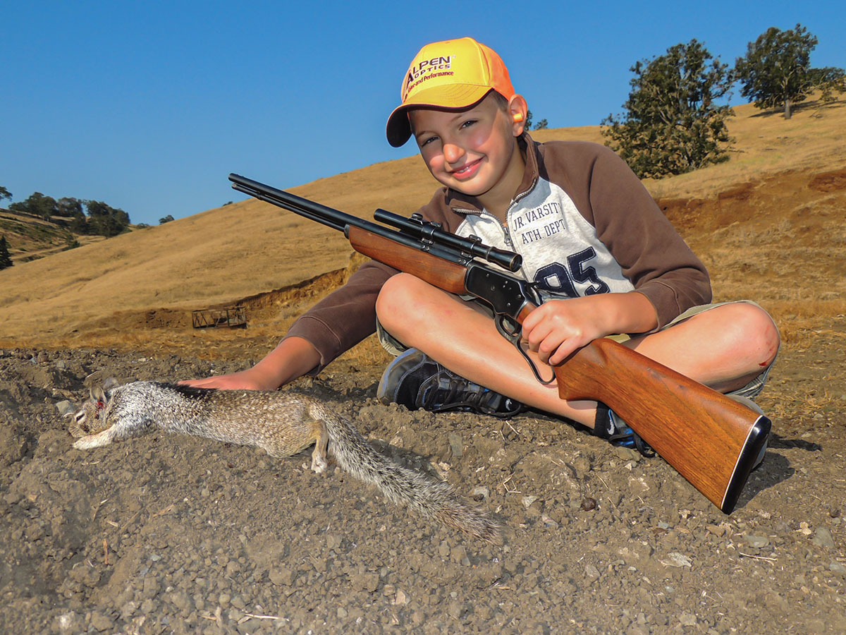 Emmett Stevens bagged his first bushy tail with the old Marlin levergun. He graduated to deer hunting a couple of years later.